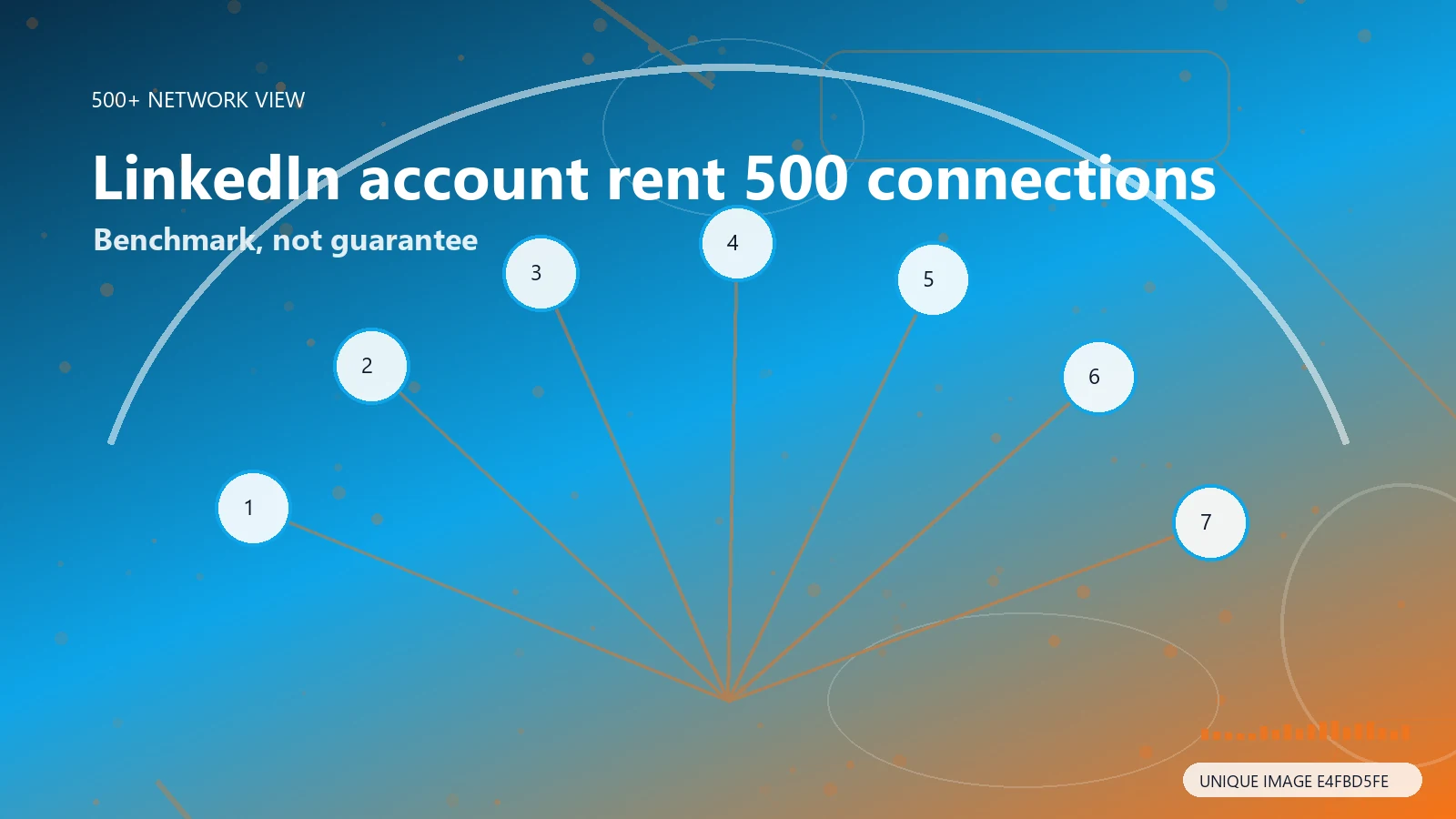 LinkedIn account rental guide explaining the 500 connections benchmark